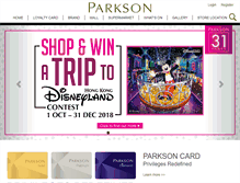 Tablet Screenshot of parkson.com.my